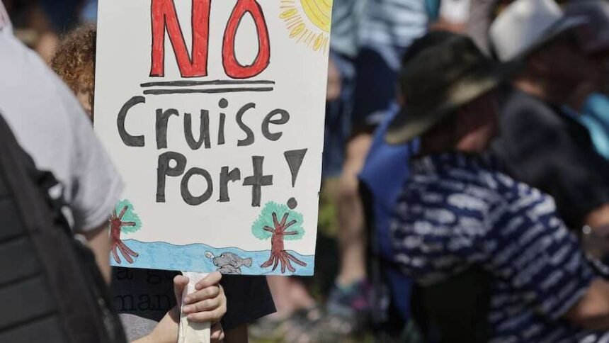 residents-who-oppose-a-proposed-cruise-LI2B4WXJ4RCINL4HTTERVVSYLM Voices for the Shore: Why Hundreds Rally Against Manatee County’s Proposed Cruise Port
